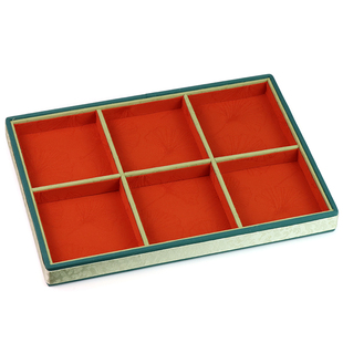 古风高档绸缎格盘珠宝首饰展示托盘文玩吊坠手串手镯展示看货盘