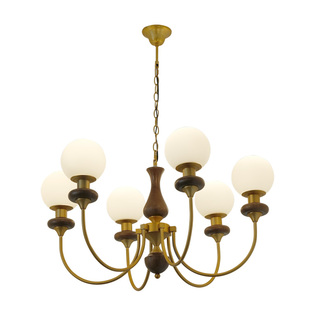 旭呈法式美式复古客厅灯吊灯主灯中古风卧室餐厅灯灯具魔豆吸顶灯