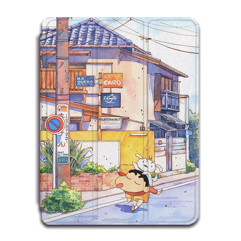 适用苹果ipad2021卡通可爱9平板保护套带笔槽matepad11华为荣耀v7漫画m6/M10vivo联想小新oppo/pad小米5pro壳