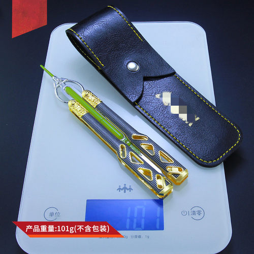 现货AP英雄周边武器动力小子传家宝蝴蝶刀练习折叠工具未开刃21cm