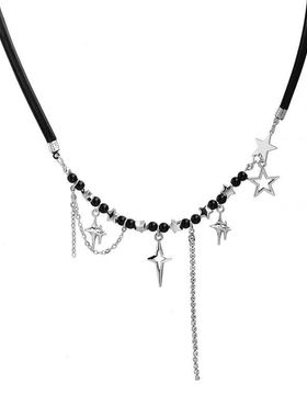 QCy2k千禧辣妹流苏星星项链