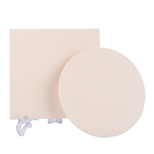 水流星陶艺素坯板方形圆形盘板子13块瓷板画景德镇釉下釉料彩绘