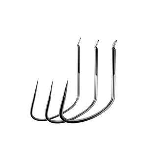 小凤仙竞技狼牙鱼钩飞磕改良无倒刺进口黑坑新关东细条狼牙钩散装