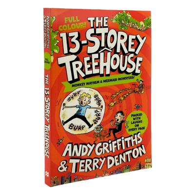 现货 全彩版2023新 英文原版 13层树屋故事 小屁孩树屋历险记 The 13-Storey Treehouse  疯狂树屋历险记章节书儿童小说