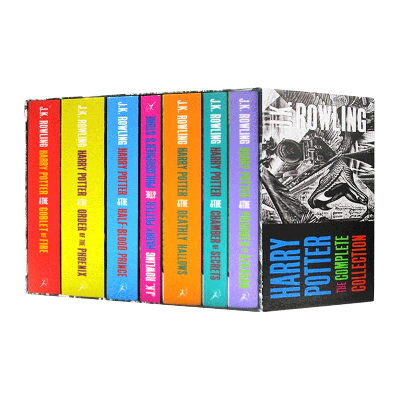 哈利波特1-7册 英文原版小说 Harry Potter Boxed Set The Complete Collection 成人版 畅销魔幻文学 青少年读物 进口英语书 罗琳
