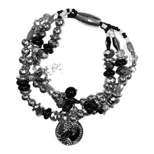 yyds  复古人像磁吸手链ins小众设计个性手饰女夏2022年新款潮男