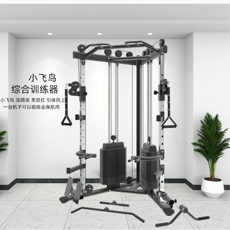 小飞鸟龙门架健身器源头工厂健身器材家用综合训练器多功能卧推架