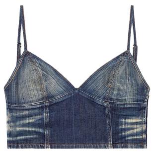 [折扣]DIESEL女士可调节肩带牛仔背心A1453109J46