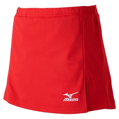MIZUNO裙子中国红62JB720462运动网球羽毛球半身裙短裙