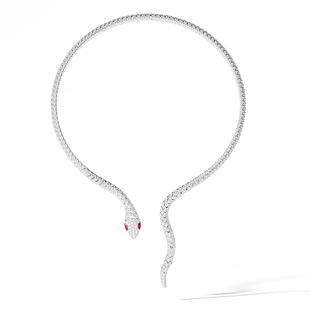 [杨紫同款]APM Monaco密镶首饰Kaa环绕式项圈银女项链情人节礼物