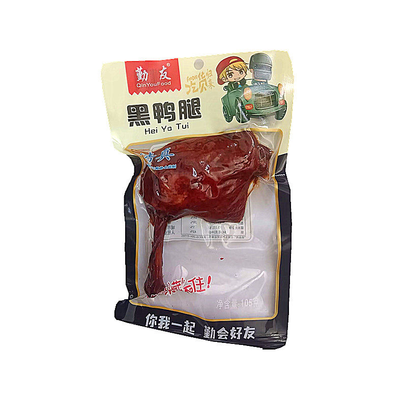 勤友清真麻辣卤味即食鸭腿零食