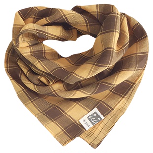 男女软春秋围巾宝宝儿童柔软格子口水巾网红全棉成人亲子围巾