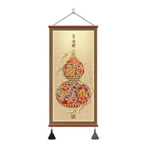 福禄葫芦挂画新中式玄关装饰画