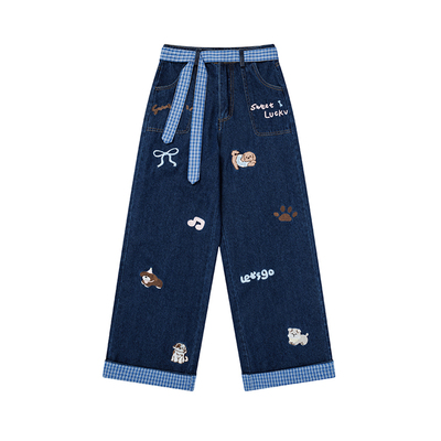 300斤特大码韩系宽松显瘦直筒裤