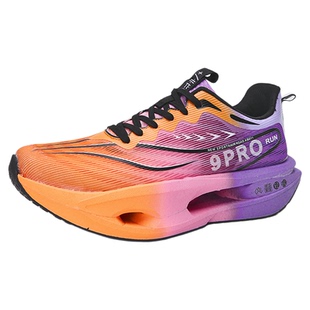 竞速专业跑步鞋夏季男童透气薄款紫色青少年学生超轻减震运动鞋