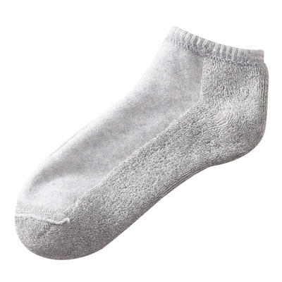 加绒加厚袜男士低帮毛巾袜秋冬季保暖运动袜棉袜低腰短筒毛圈短袜