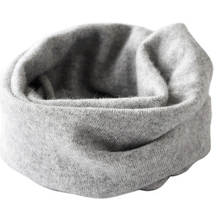 秋冬季羊绒围脖针织保暖纯色百搭定做假领子护颈围巾男女羊毛脖套