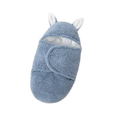 仿羊绒襁褓婴儿抱被防惊跳睡袋