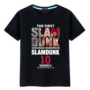 灌篮高手T恤男联名电影纯棉动漫流川枫樱木花道短袖宽松篮球体恤