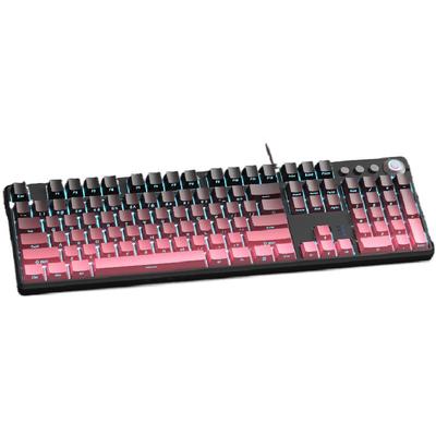 狼蛛108键渐变侧刻电竞机械键盘