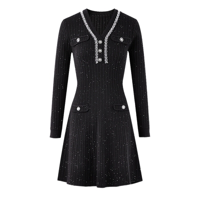 优雅通勤秋水伊人A字裙