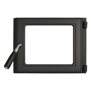 耐用耐高温玻璃铸铁炉门新款家用壁炉面包窑柴窑简约时尚复古炉门