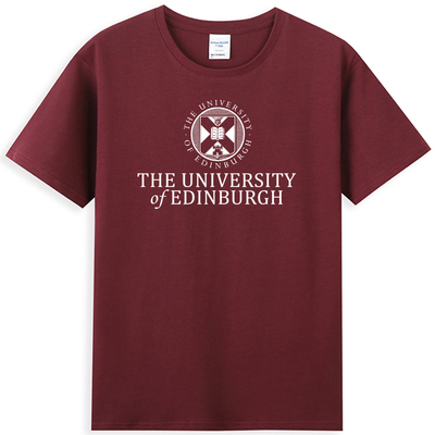 爱丁堡大学纯棉短袖T恤留学纪念