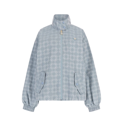 GUESS时尚印花立领短外套