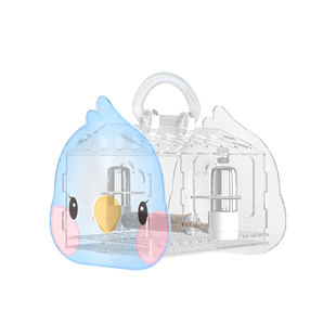 宠尚天鹦鹉外带笼透明外出笼遛鸟笼虎皮牡丹玄凤观赏亚克力出行笼