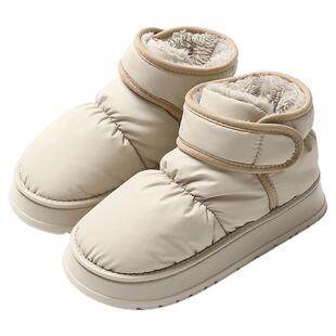 踩屎感棉拖鞋女士冬季外穿包跟2026新款羽绒保暖防滑防水棉鞋冬天