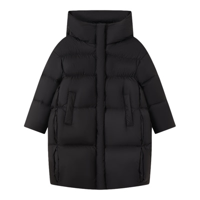 【现货】童装女童羽绒服连帽保暖2025冬韩版白鸭绒儿童长款羽绒服