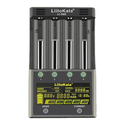 跨境lii-500S智能18650电池充电器21700容量检测仪1.2V镍氢通用AA