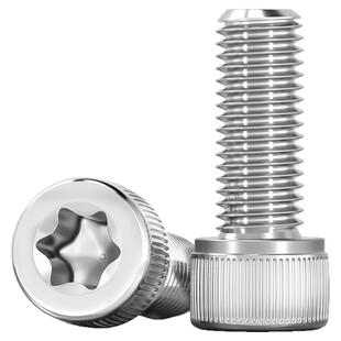 304不锈钢防盗防拆内梅花杯头螺丝内六角花形圆柱头螺钉GB2671.2