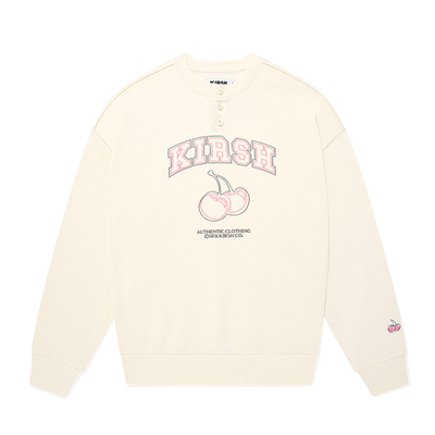 卫衣韩国大樱桃圆领套头长袖上衣