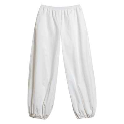 棉麻休闲气球廓形长裤