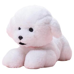 日本sunlemon仿真比熊犬玩偶白色狗狗毛绒玩具公仔生日娃娃礼物女