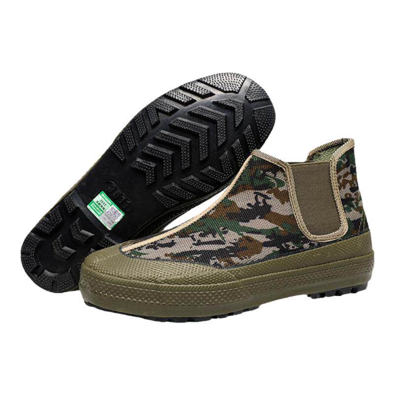 3511森工鞋防水防泥沙一脚蹬解放鞋男高帮高腰高邦高要劳动胶鞋女