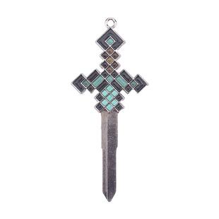 我的世界摩托车钥匙改装钻石剑机车个性钥匙改装替换柄头家用门