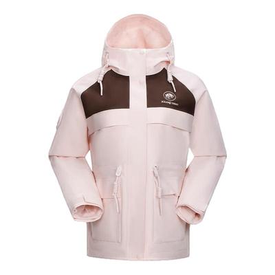 【醒川】骆驼熊猫冲锋衣女款冬季户外2025新款三合一抓绒硬壳外套