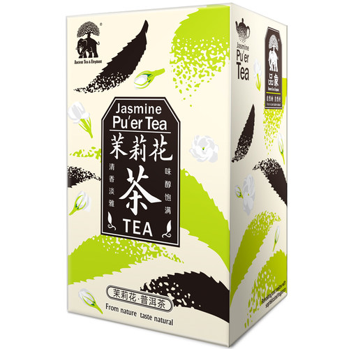 品象袋泡茶茉莉花茶普洱茶香气浓而鲜香滋味爽口醇正回味清新持久