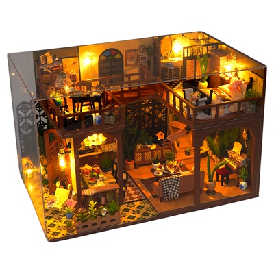 diy小屋手工拼装南洋风阁楼