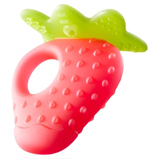 babycare水果牙胶婴儿磨牙棒宝宝出牙期硅胶玩具咬胶可水煮防吃手