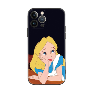 可爱灰姑娘爱丽丝公主少女适用iPhone16Promax软壳15Pro/14plus苹果13mini手机壳12/11软壳X/78p
