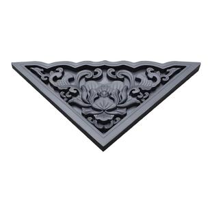 仿古回纹线条塑料福字砖雕中式庭院影壁墙照壁墙迎宾墙浮雕丁字条