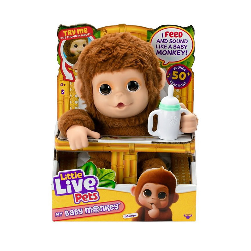 LittleLivePets猴子宝宝毛绒玩具