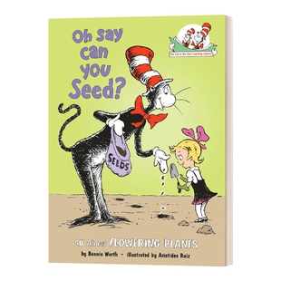 英文原版 Oh Say Can You Seed Flowering Plan 苏斯博士 戴帽子的猫图书馆 开花植物 英文版 进口英语原版书籍
