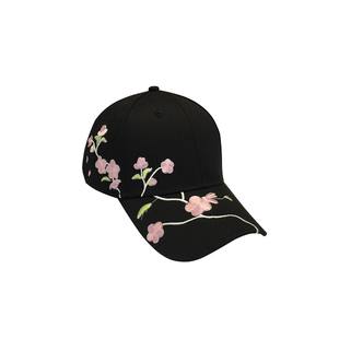 夏季新款梅花刺秀棒球帽女韩版潮复古民族风时尚弯檐鸭舌帽遮阳帽