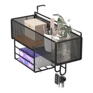 办公室屏风收纳置物架工位改造神器书桌整理床头悬挂式置物架挂篮