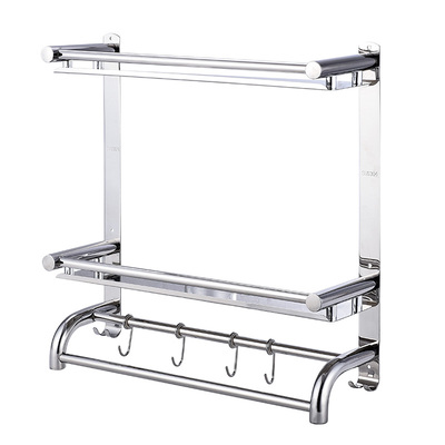 加厚304不锈钢卫生间浴巾架浴室