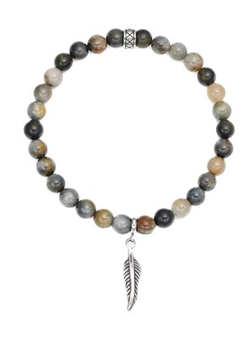 未设VAXE【翱翔】复古鹰眼石叠戴手链高级感珠子手串送男友礼物